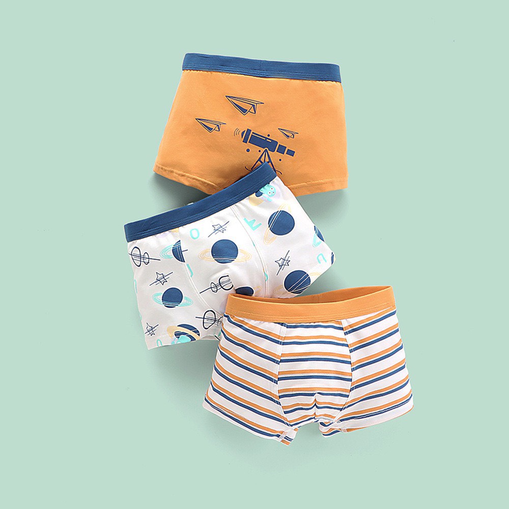 Bảng màu 2 - Set 3 sịp đùi cạp to nhiều mẫu BT size 100 - 170
