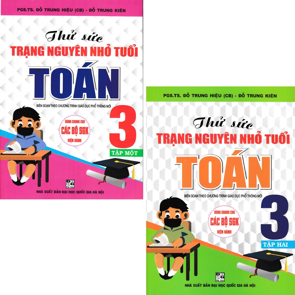 Sách - Combo Thử Sức Trạng Nguyên Nhỏ Tuổi Môn Toán Lớp 3 (Dùng Chung Cho Các SGK Mới Hiện Hành) (Bộ 2 Cuốn)