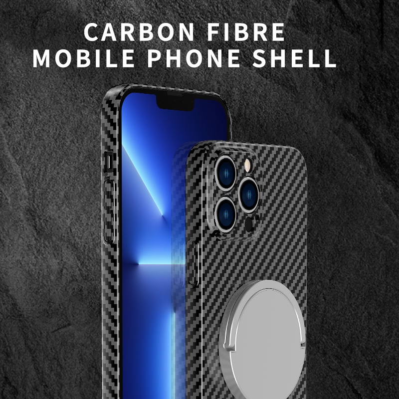 Ốp điện thoại TOPEWON sợi carbon từ tính siêu mỏng chống sốc thích hợp cho iPhone 14 13 11 12 Pro Max