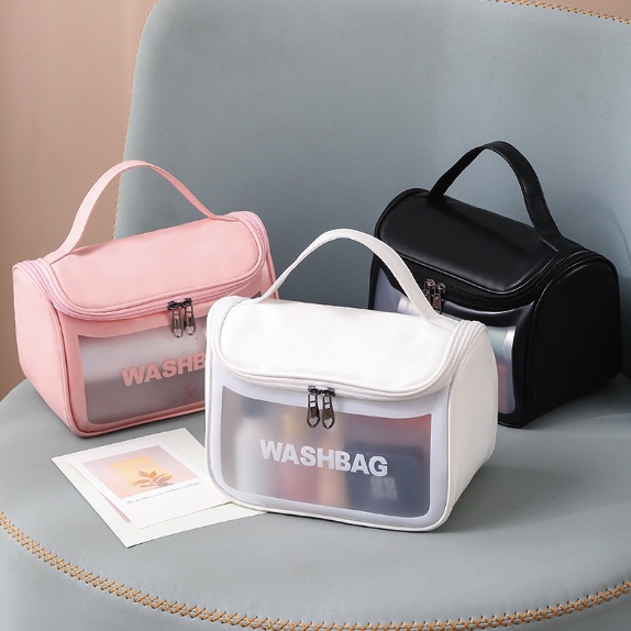 Túi WASHBAG THẾ HỆ MỚI Dạng Hộp Có Nắp Khoá Đựng Mỹ Phẩm/ Du Lịch Tiện Lợi P136