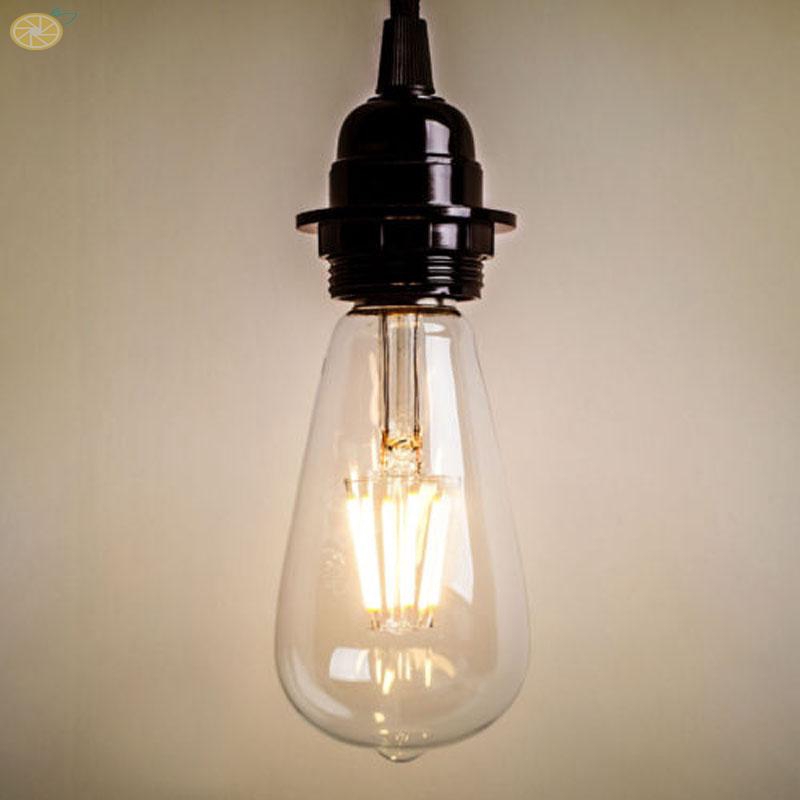 Bóng đèn Led sợi đối Edision cổ điển 2W-8W đuôi E27 ST64 ren vít công suất 2W/4W/6W/8W 64*148mm cho trang trí tiệc