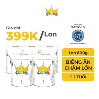Combo 5 Lon Sữa Bột Dinh Dưỡng KOKO CROWN Dành Cho Bé Biếng Ăn Picky Eater 1 Nhập Khẩu Nguyên Lon Hàn Quốc 800g/ Lon