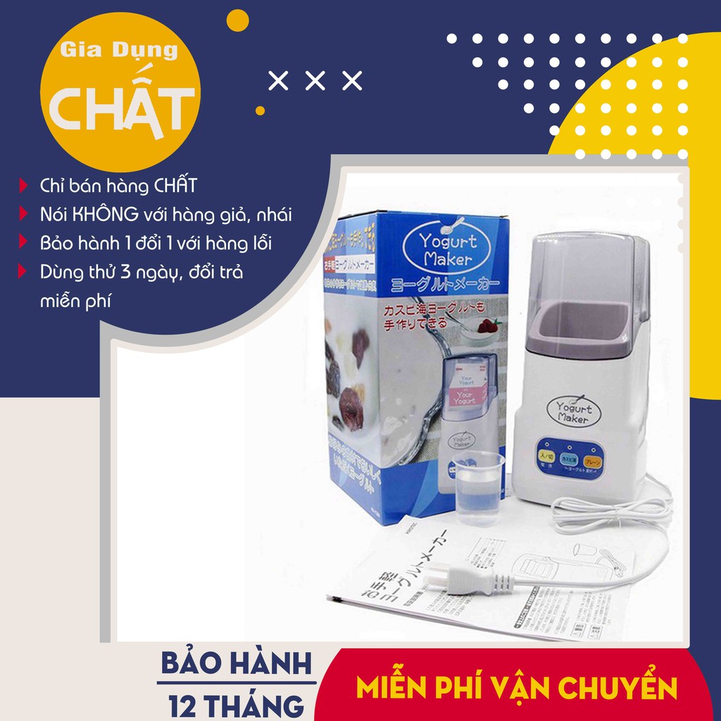 [Hàng Nội Địa] Máy làm sữa chua Yogurt Nhật Bản, máy làm sữa chua 3 nút tự động siêu tiện lợi- Bảo Hành 12 Tháng