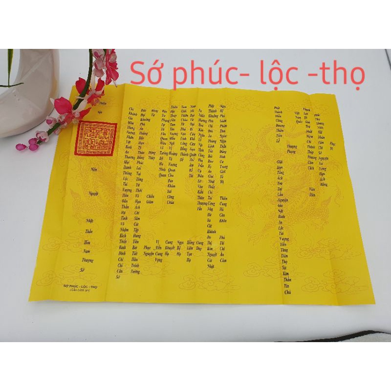 50 lá sớ đi lễ và vỏ [nhất tâm hoặc phúc thọ ]