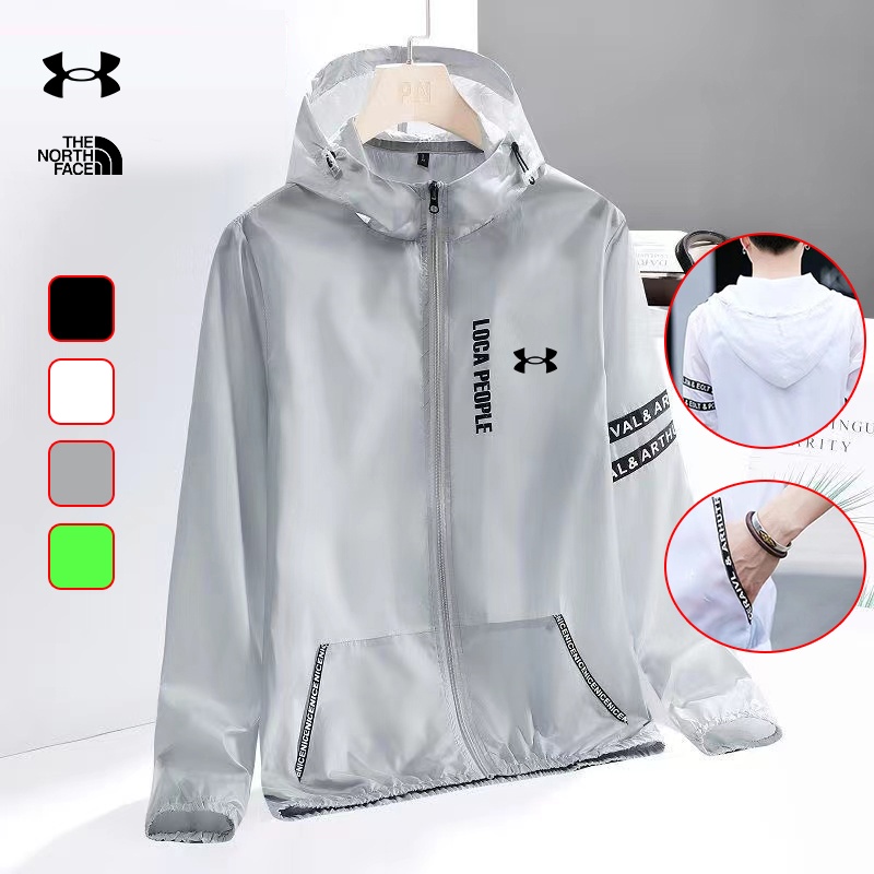 Áo Khoác Hoodie Mềm Mại Chống Tia UV Chống Nước Tay Dài Có Nón Thể Thao Cho Nam