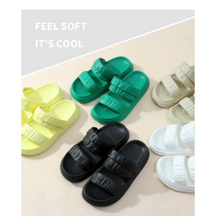 Giày Sandal EVA Đế Dày Tăng Chiều Cao Hai Cách Mang Thời Trang Mùa Hè Dễ Phối Đồ Cho Nữ