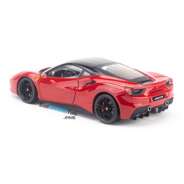 Mô hình siêu xe Ferrari 488 GTB 1:18 Bburago Signature Red