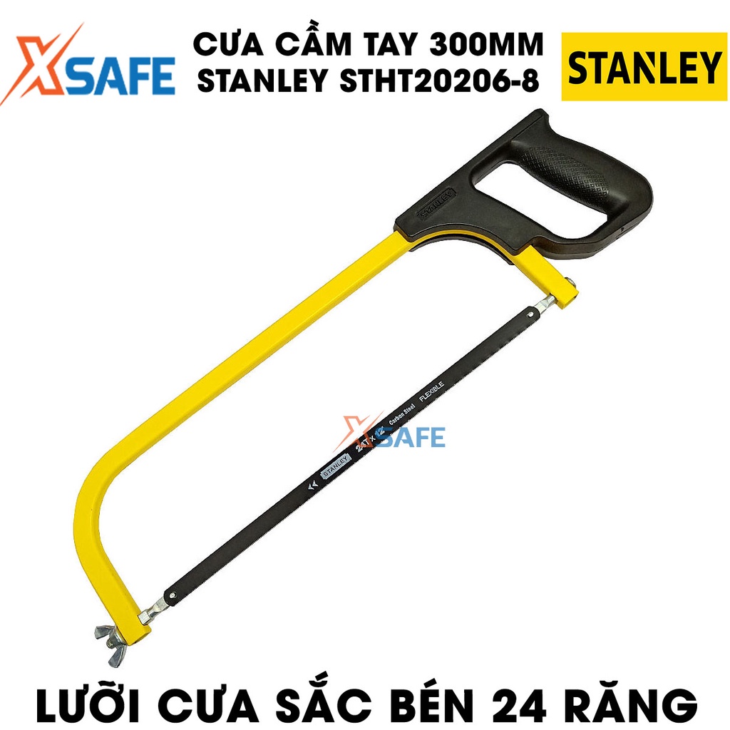 Cưa cầm tay STANLEY STHT20206-8 300mm Cưa tay hiện đại an toàn, lưỡi cưa thép, 24 răng sắc bén, không gỉ