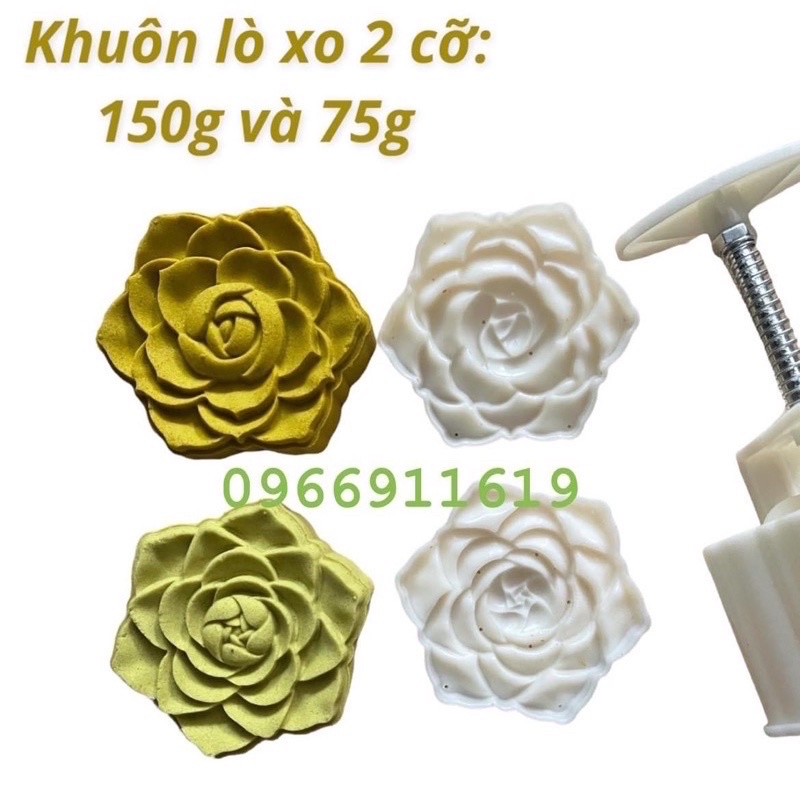 khuôn trung thu hoa trà đóng bánh trung thu