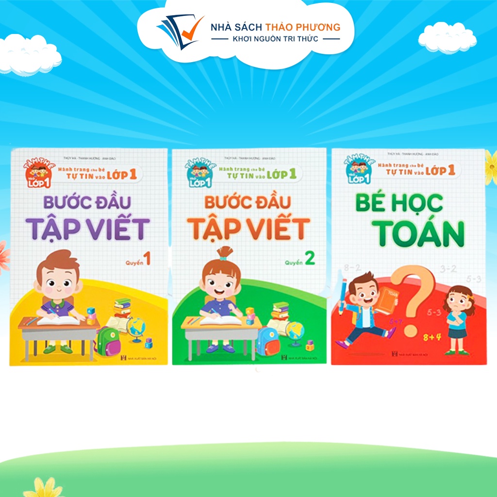 Sách - Bước đầu tập viết - Hành trang cho bé tự tin vào lớp 1 (Bộ 3 cuốn)