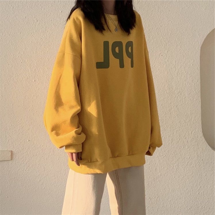 NRVP Áo sweater tay dài phong cách Hàn Quốc thời trang 2021 dành cho nữ