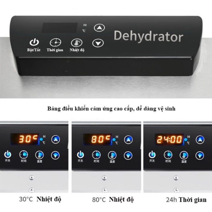 Máy Sấy Khô Hoa Quả, Thực Phẩm, Thịt 6 Tầng Sấy Inox Cao Cấp