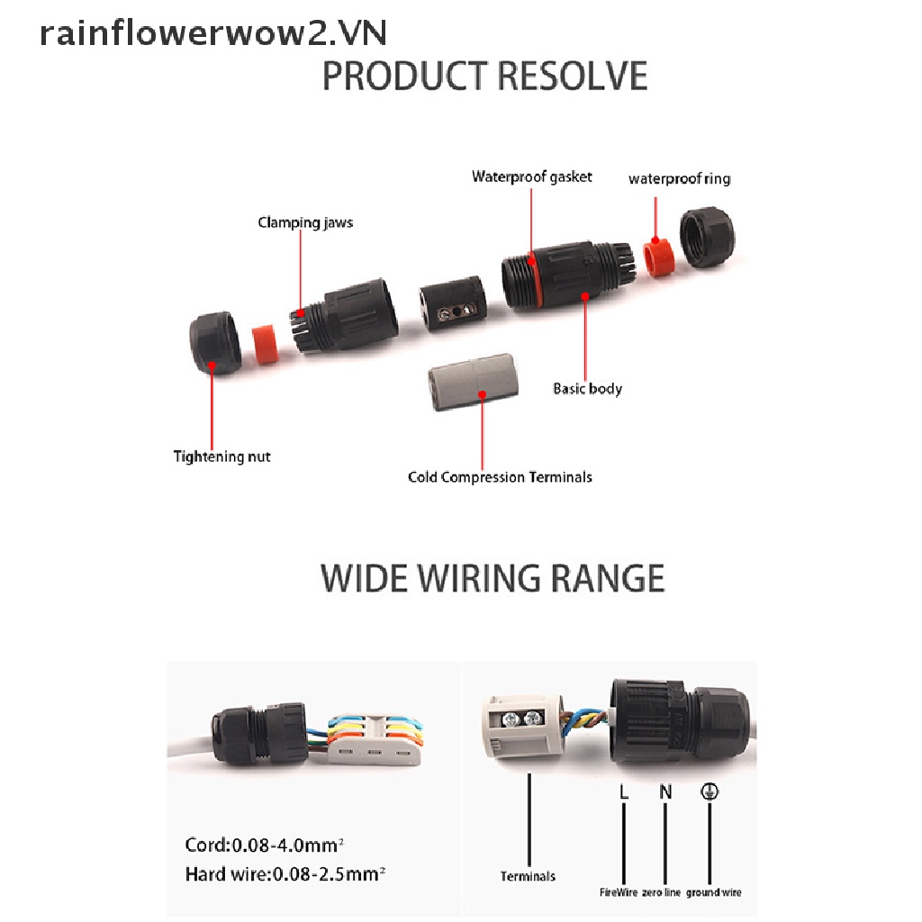 Phích Cắm Điện 3 Chấu Thẳng Chống Thấm Nước Tiện Dụng