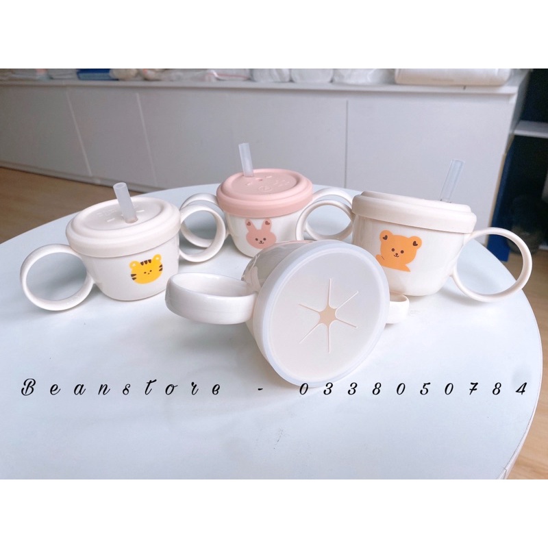 [ Hàng Mới Về ] Cốc uống nước và ăn bánh snack Hàn Quốc cho bé