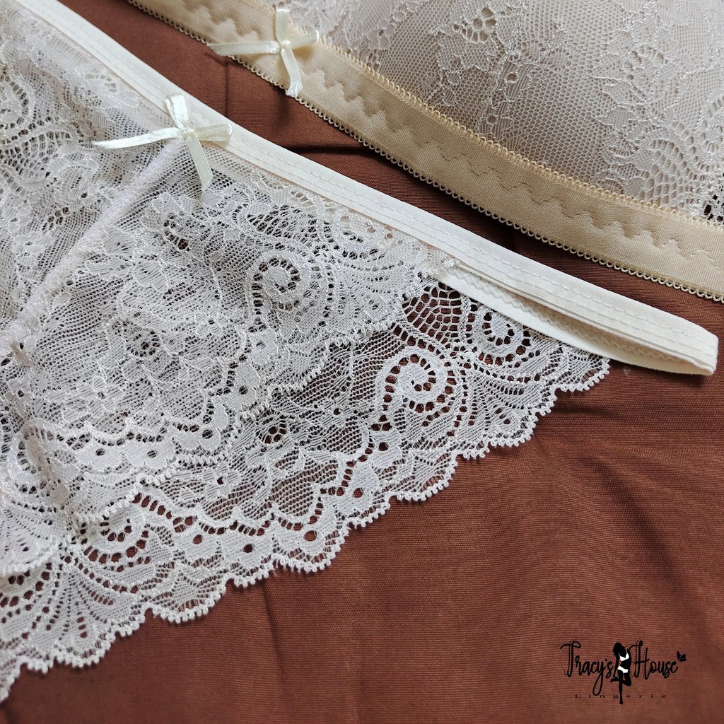 Set Bra - Bralette ren sexy không gọng, mút mỏng - Màu be - NY09 | BigBuy360 - bigbuy360.vn