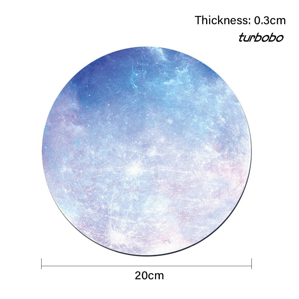 Miếng lót chuột máy tính hình tròn in họa tiết hành tinh độc đáo