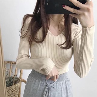 ÁO LEN TĂM CỔ TIM DÀI TAY