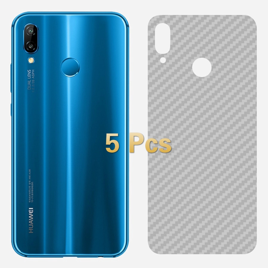 Miếng dán bảo vệ mặt sau bằng sợi Carbon cho Huawei Honor Play 8X Max Nova 3i Y9 2019