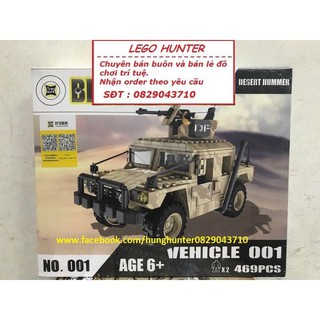 Bộ lắp ráp dạng Mega Bloks Army Xe hummer cảu quân đội Mỹ