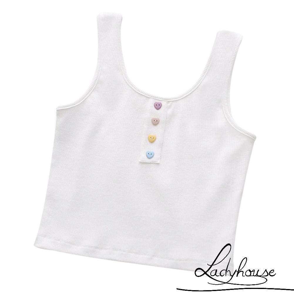 Áo croptop không tay dáng ôm thời trang cho nữ