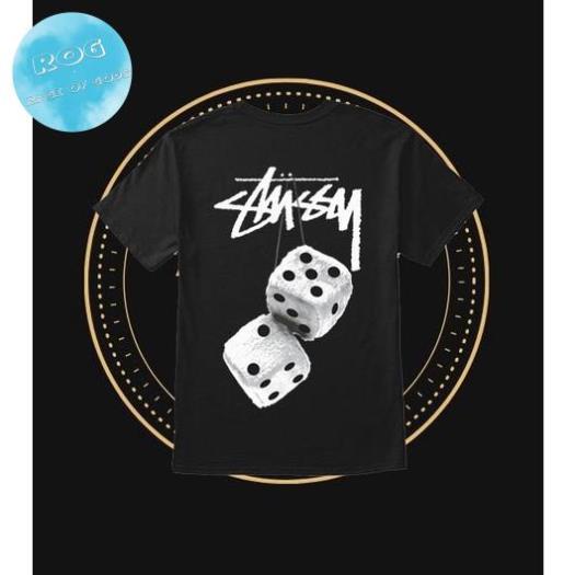 [Premium] Áo thun Unisex Stüssy Xúc Xắc Màu Sắc Trắng