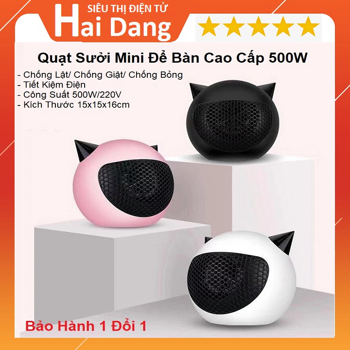 [Mã ELHA22 giảm 5% đơn 300K] Máy/Quạt sưởi mini, Quạt Để Bàn 2 Chiều Đa Năng Cao Cấp - Công Suất 500W -Tiếp Kiệm Điện