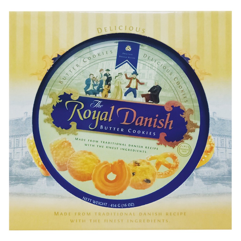 Bánh quy bơ The Royal Danish Butter Cookies 454g - Hàng phân phối độc quyền