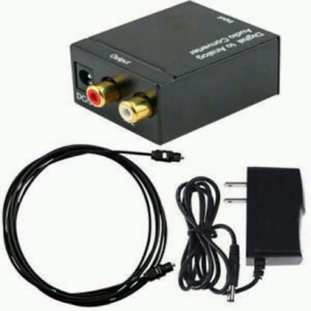 Hộp Chuyển Đổi tín hiệu âm thanh Quang OPTICAL sang Audio AV (tặng kèm cáp quang)