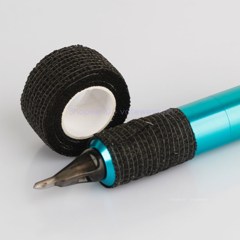 Set 6 / 12 / 24 / 48 Băng Quấn Tay Cầm Máy Xăm Dùng Một Lần Màu Đen