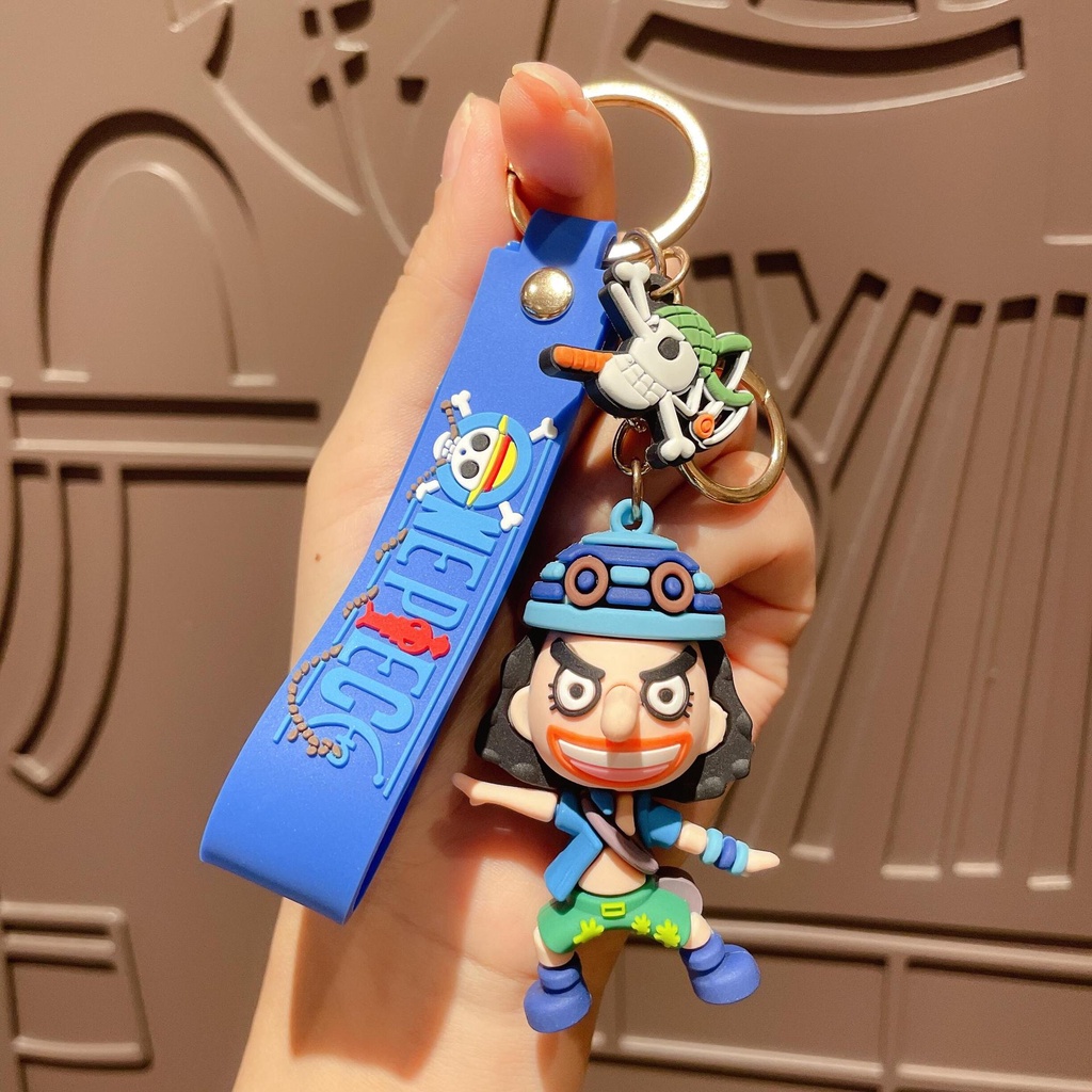 Móc khóa nhân vật hoạt hình đảo hải tặc One Piece Luffy Sandy Usopp Nami Robin Brook