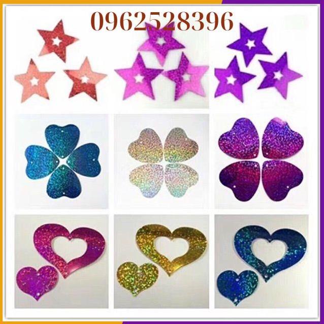 Sao,tim❤️ treo đuôi bóng trang trí phòng cưới