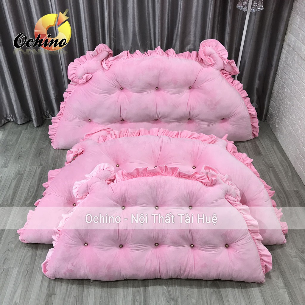 Gối Tựa Đầu Giường Đính Khuy Mẫu Hoàng Gia Cao Cấp Size 1m2-55 và 1m6-75 (Hàng có Sẵn)