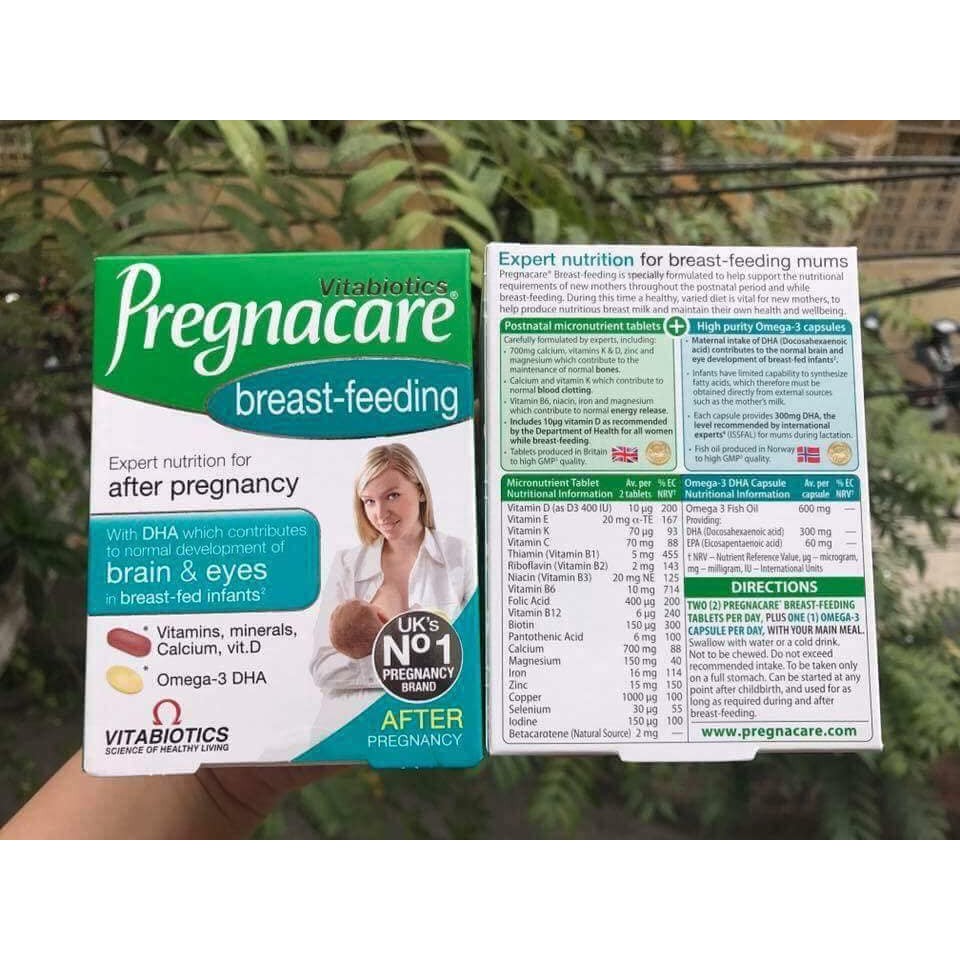 Viên uống lợi sữa Pregnacare Breastfeeding 84 viên