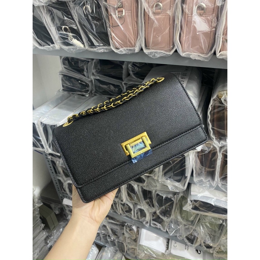 Túi Charles Keith Shoulder Bag Push Lock Code: CK2-20840219-6