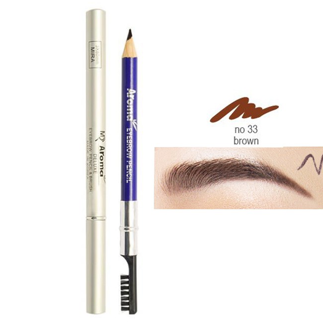 Chì vẽ chân mày Aroma Eyebrow Pencil Hàn Quốc 2g - Hàng chính hãng