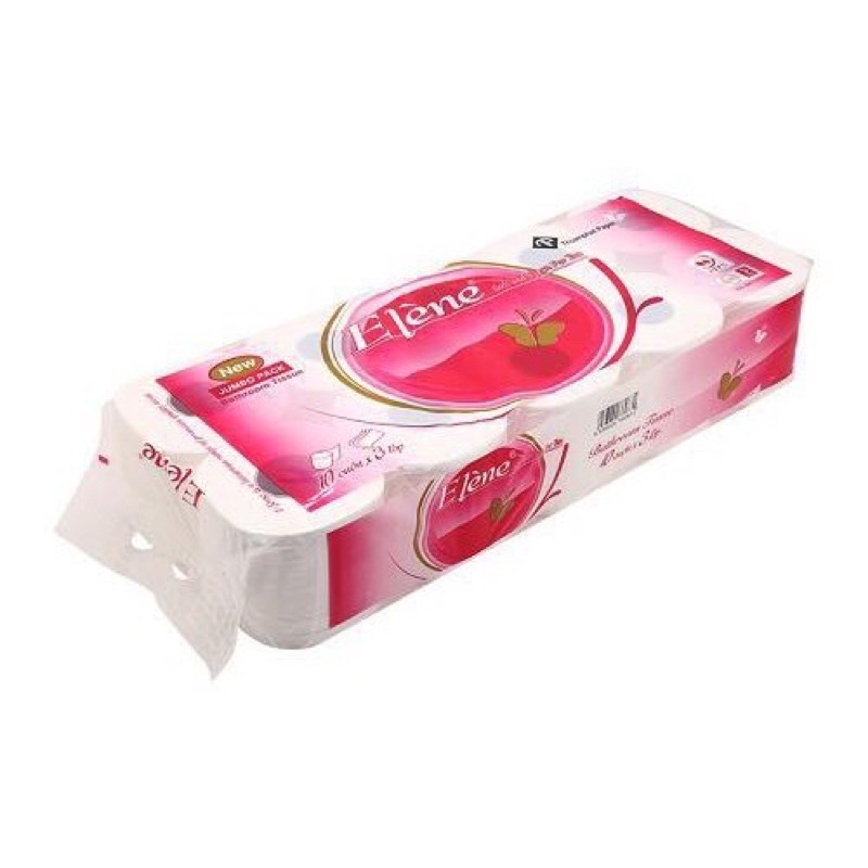 ComBo 2 Bịch Giấy Vệ Sinh Elene Một Bịch 10 Cuôn Có Lõi 3 Lớp