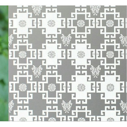 Giấy decal dán kính mờ 90x100cm, dán cửa sổ chống nắng, ánh sáng, nhìn trộm, trang trí tết, họa tiết hình ô vuông trắng
