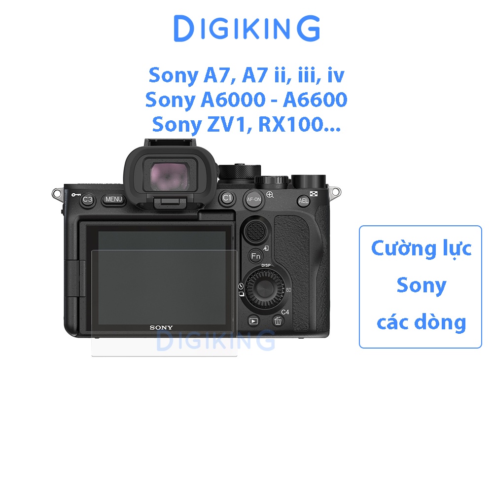 Cường lực màn hình máy ảnh Sony đủ các dòng A9, A7iii, A6400...