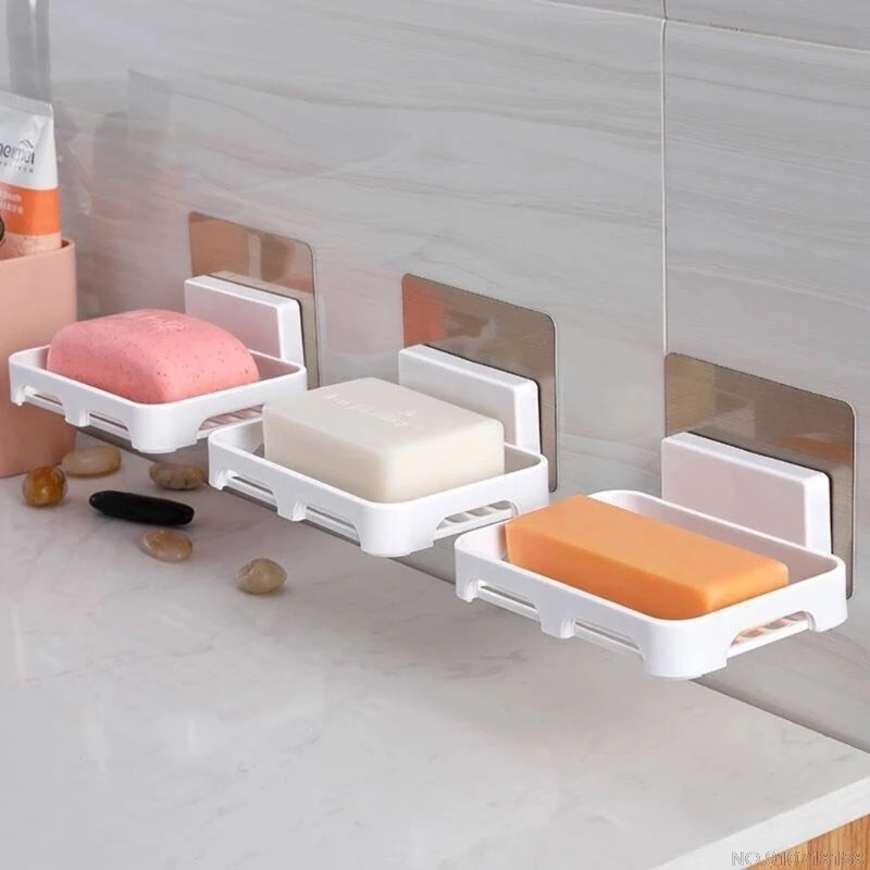Giá Đựng Xà Phòng Gắn Tường Tự Dính Đa Năng Tiện Dụng
