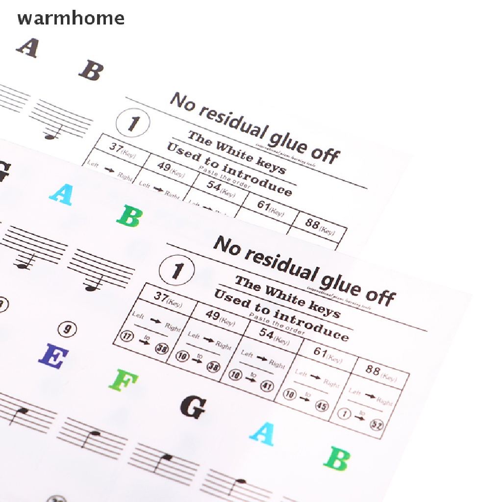 Miếng Dán Phím Đàn Piano 54 / 61 Trong Suốt