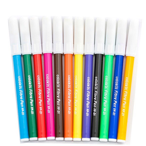( 5 Vĩ ) Bút Lông Màu Bút Dạ Màu 12 Màu FP01 Thiên Long Camshop