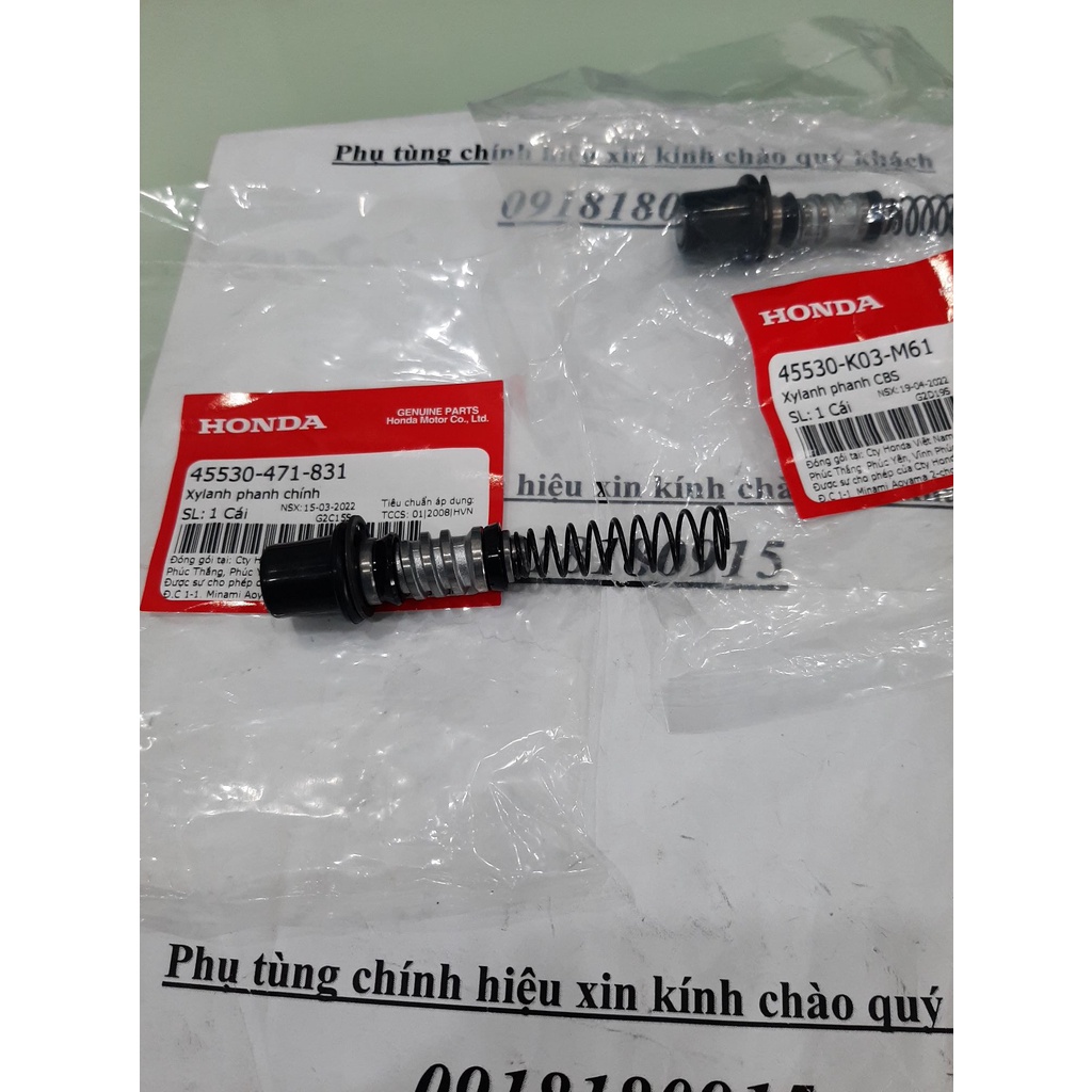 Xylanh phanh chính cúp pen tổng phanh ty phanh trước sau sh 2017 đến 2019 honda