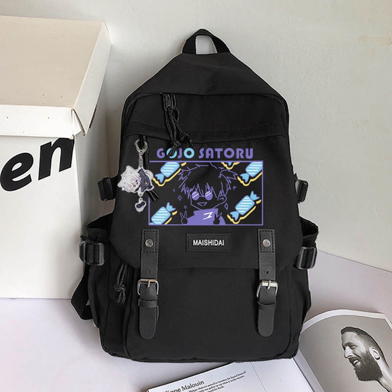 Ba Lô Đi Học / Du Lịch Hai Ngăn Họa Tiết Hoạt Hình Gojo Go 5t5