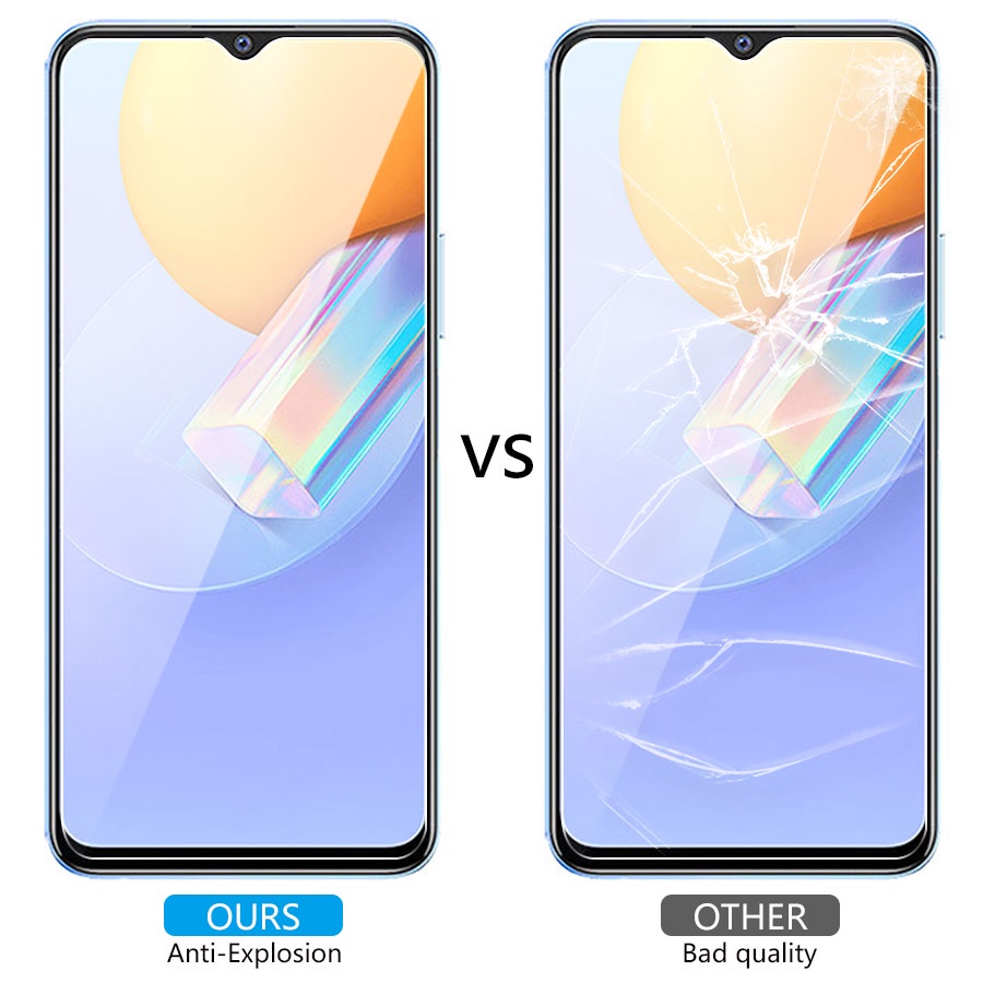 3 Trong 1 Kính cường lực + Miếng dán Cacbon + Kính Cường Lực Bảo Vệ Camera Sau Cho Vivo V11 V11I S1 Pro V19 Neo Y12S Y31 Y11 Y12 Y15 Y17 Y19 Y91 Y91I Y91C Y95 Y20 Y20S Y30 Y50 V20 Se