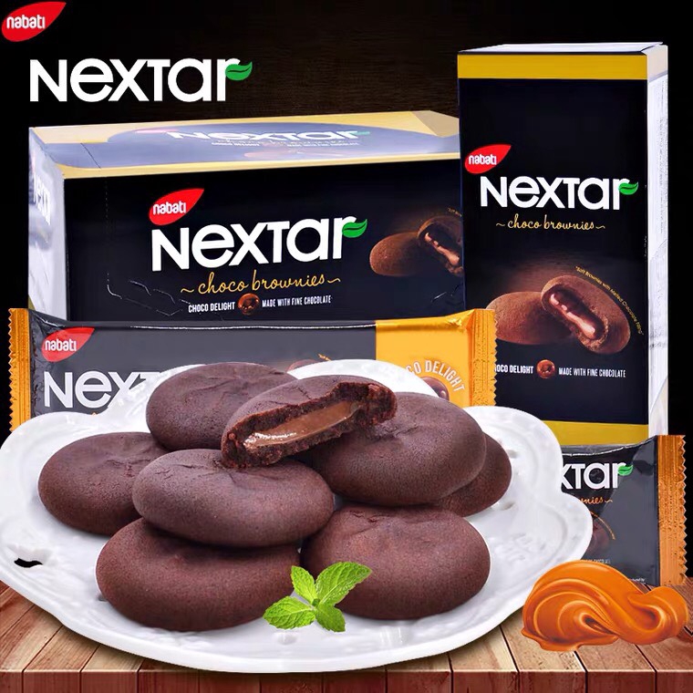 Bánh Socola Nabati Nextar 112g, bánh nextar hộp 8 chiếc nhỏ x 14g - HÀNG CHÍNH HÃNG
