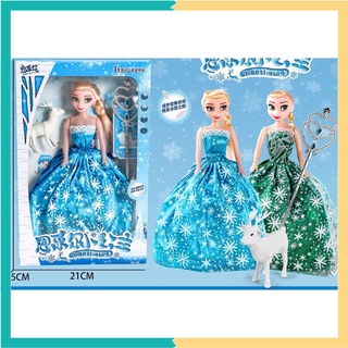 Đồ chơi Búp bê Elsa Nữ Hoàng Băng Giá Hàng Đẹp Cỡ To tóc mây tết tóc