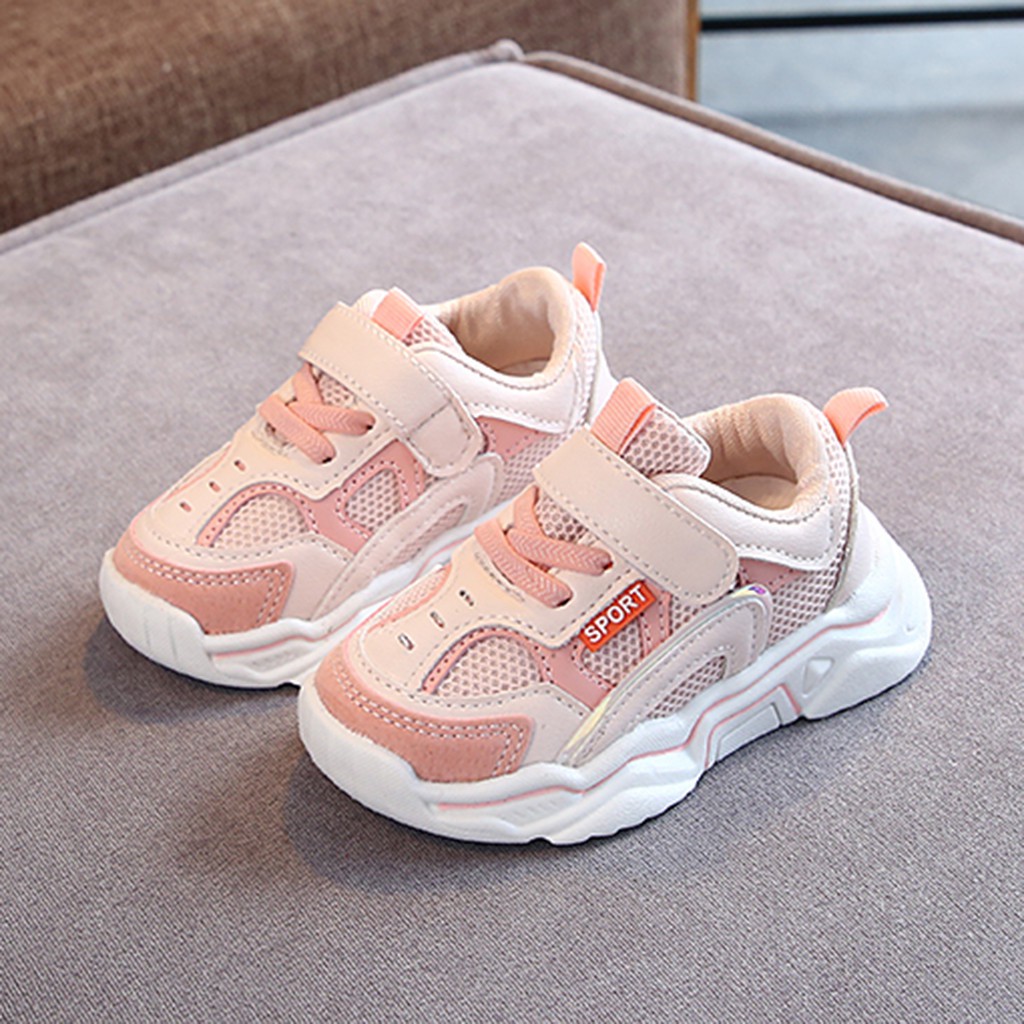 Toddler Infant Kids Baby Boys Girls Mesh Breathable Sport Running Shoes Sneakers