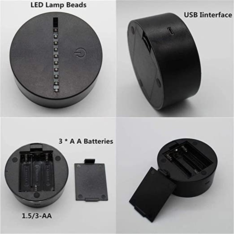 Đèn Ngủ 3D Có Điều Khiển Từ Xa Tiện Dụng