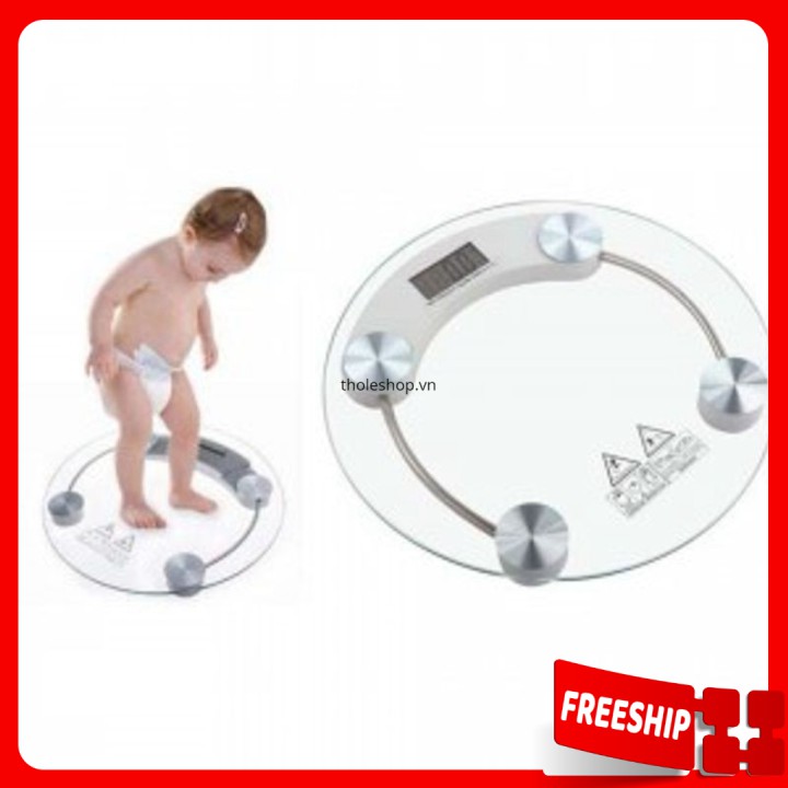 Cân điện tử  🔖1 ĐỔI 1 🔖   Cân điện tử mặt kính Personal Scale trọng lượng tối đa 180kg Cân đo sức khỏe 2284