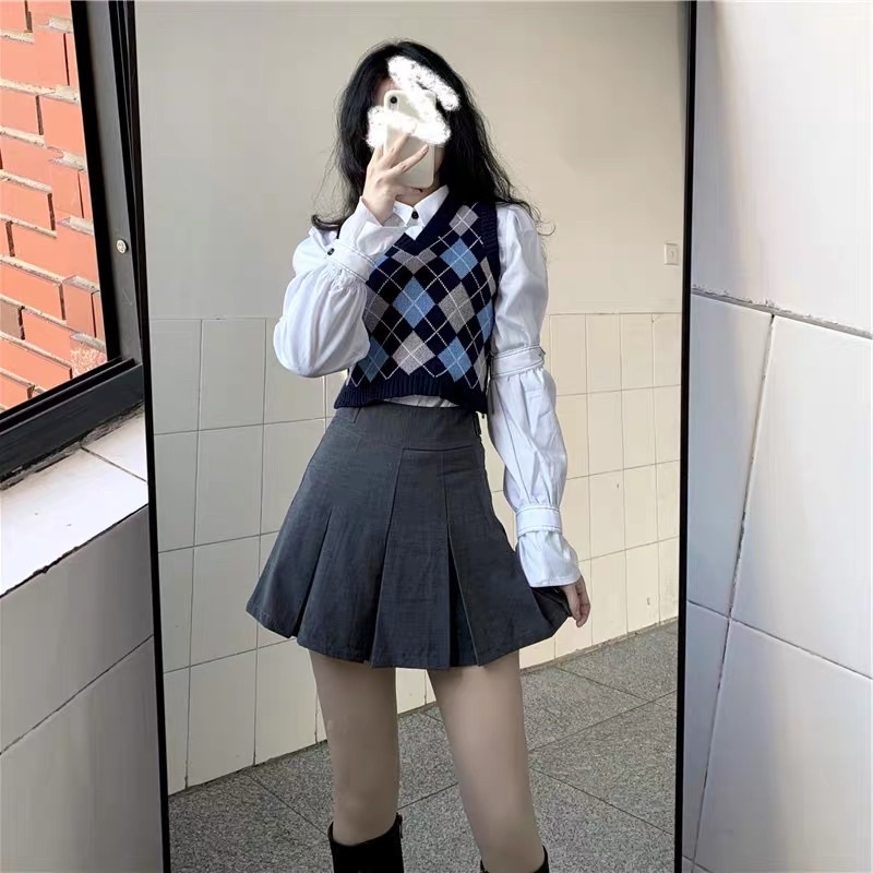 Áo Croptop Gile Len Montogi Hoạ Tiết Quả Trám Trendy (ẢNH THẬT+VIDEO) | BigBuy360 - bigbuy360.vn